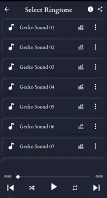 Gecko Sounds android App screenshot 1